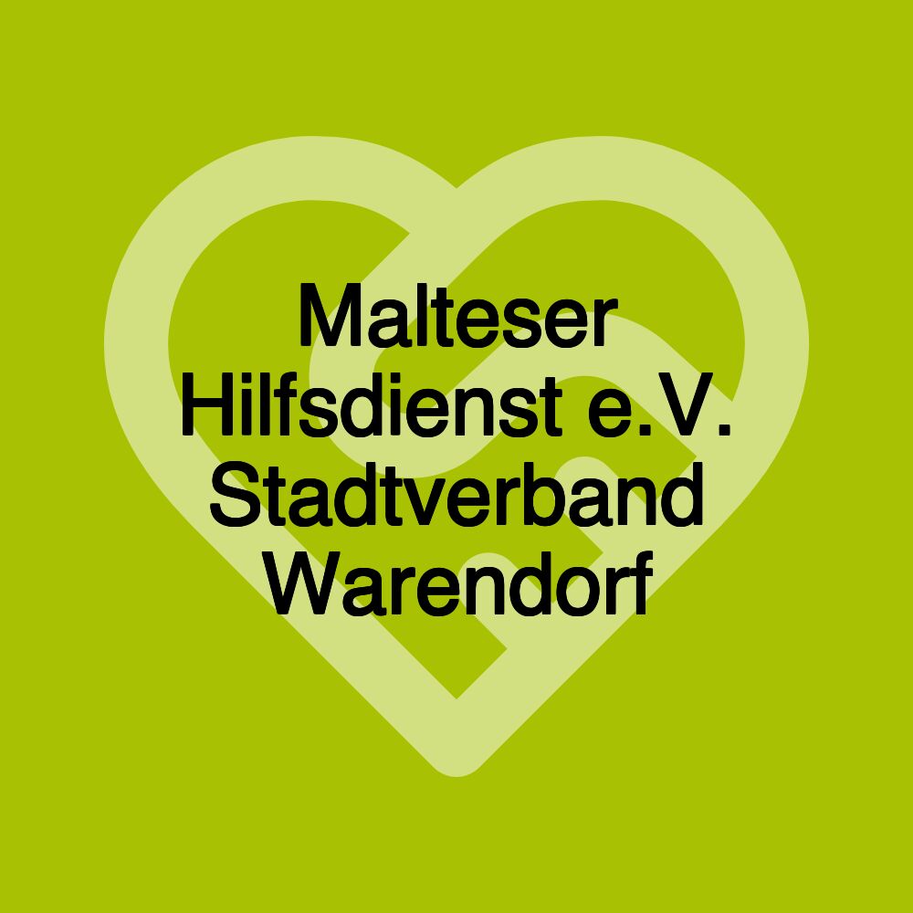 Malteser Hilfsdienst e.V. Stadtverband Warendorf