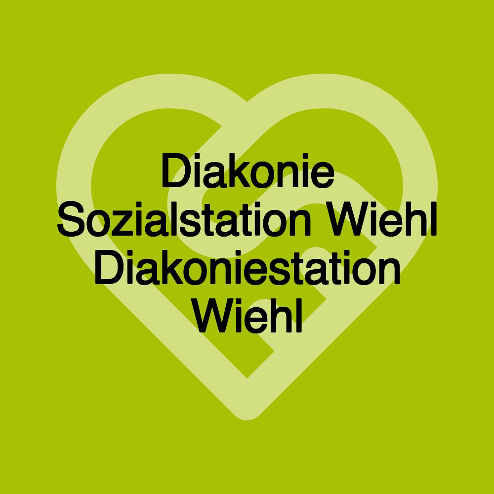 Diakonie Sozialstation Wiehl Diakoniestation Wiehl