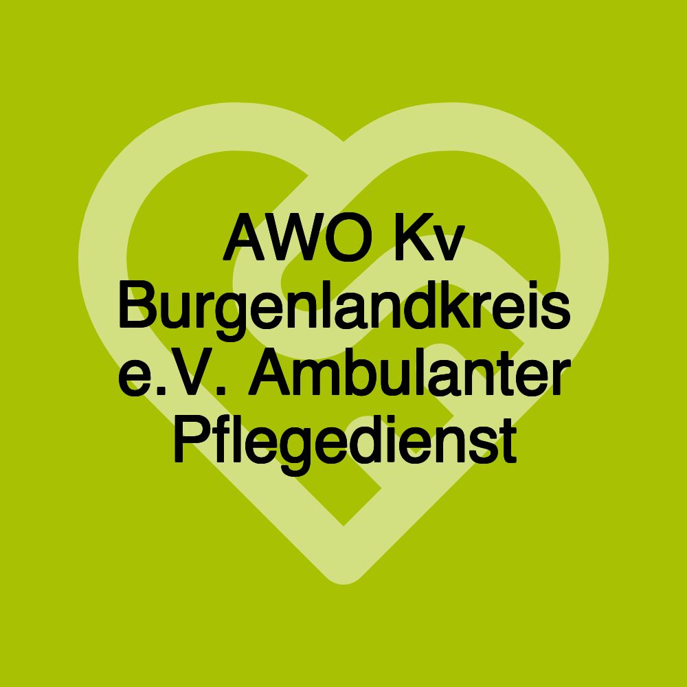 AWO Kv Burgenlandkreis e.V. Ambulanter Pflegedienst