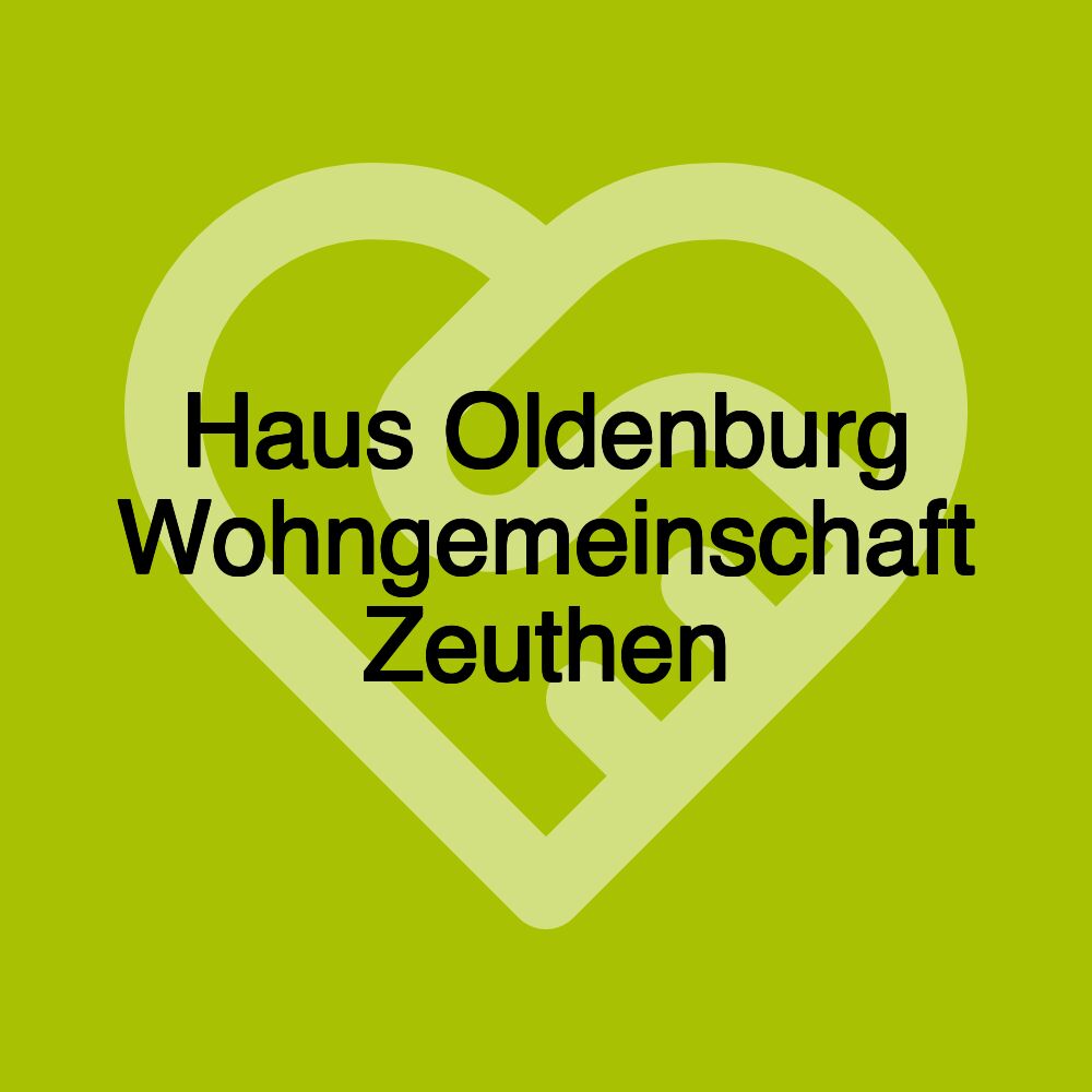 Haus Oldenburg Wohngemeinschaft Zeuthen