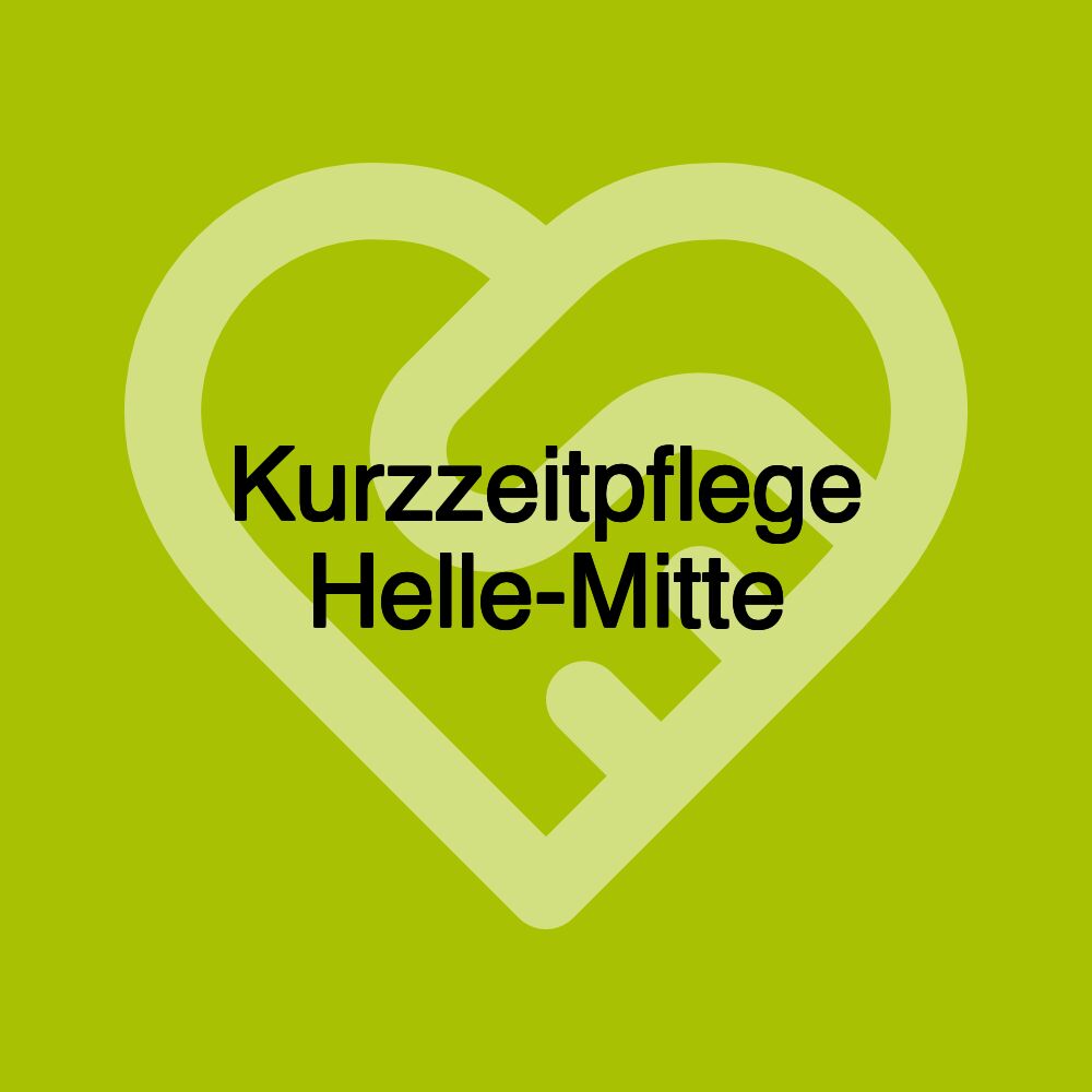 Kurzzeitpflege Helle-Mitte