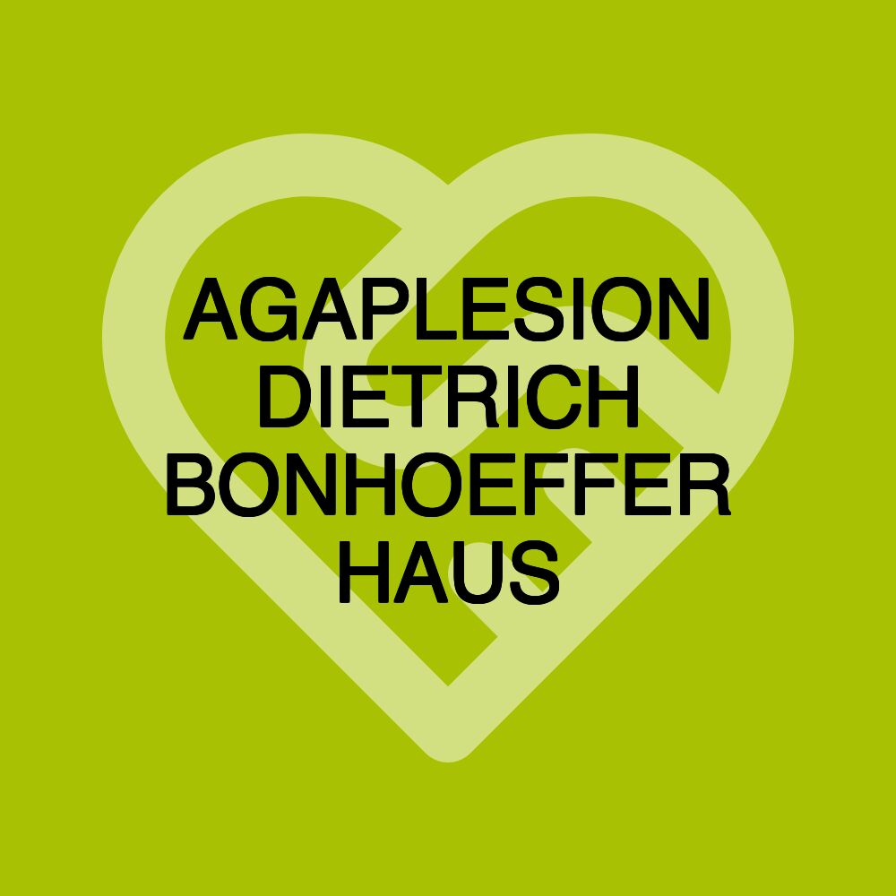 AGAPLESION DIETRICH BONHOEFFER HAUS