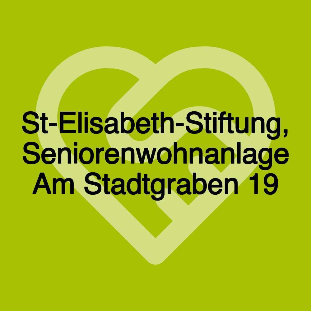 St-Elisabeth-Stiftung, Seniorenwohnanlage Am Stadtgraben 19