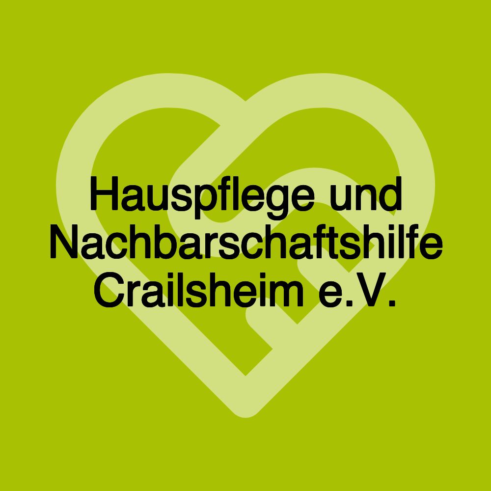 Hauspflege und Nachbarschaftshilfe Crailsheim e.V.