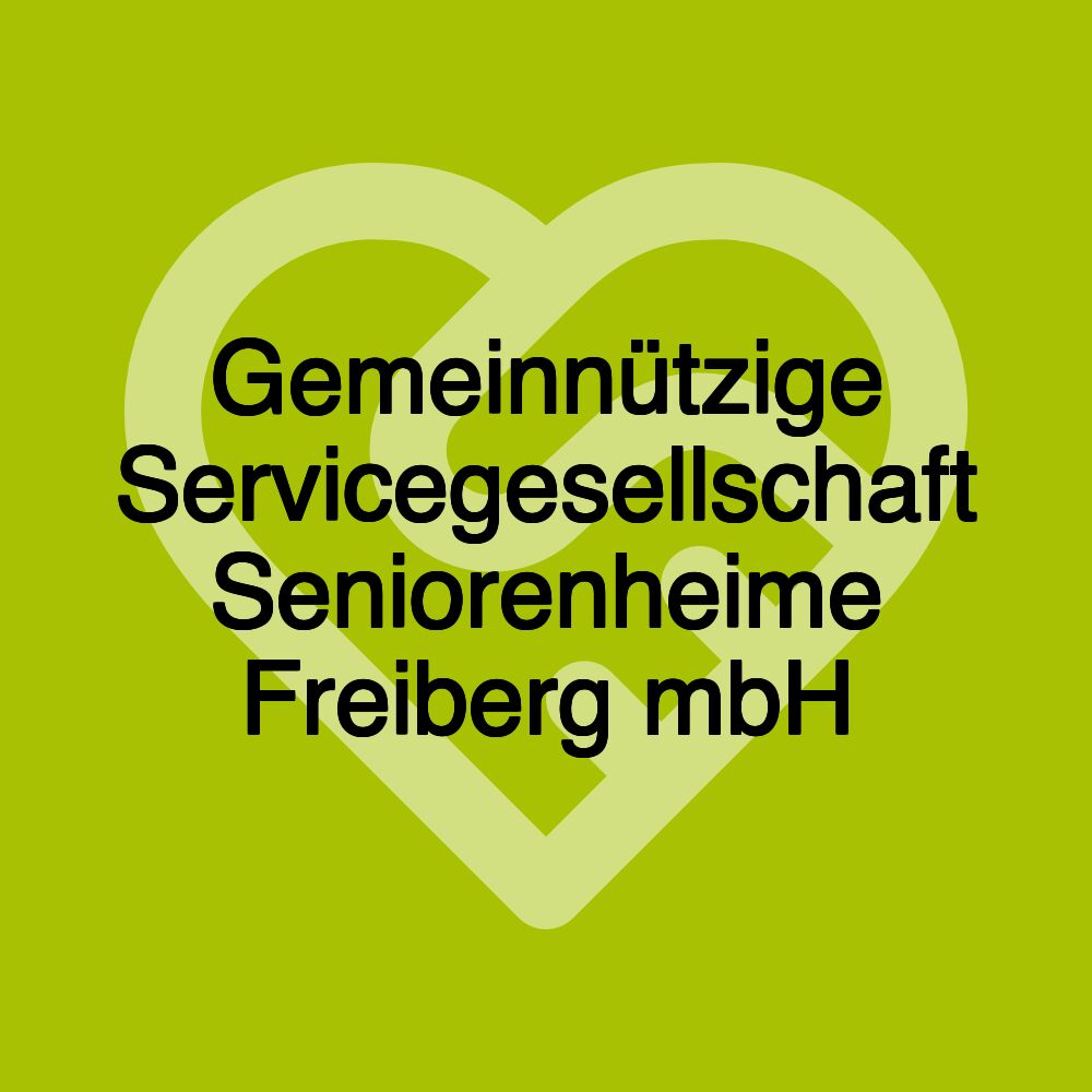 Gemeinnützige Servicegesellschaft Seniorenheime Freiberg mbH