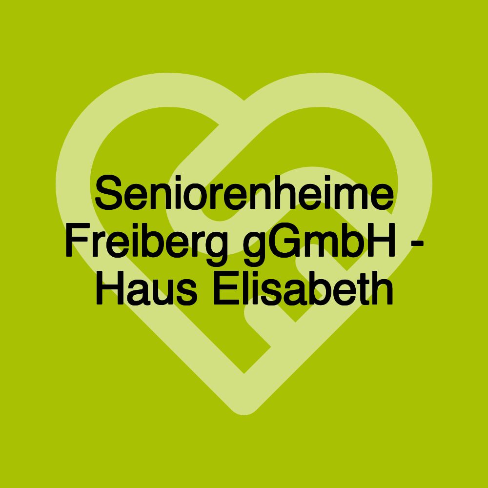 Seniorenheime Freiberg gGmbH - Haus Elisabeth