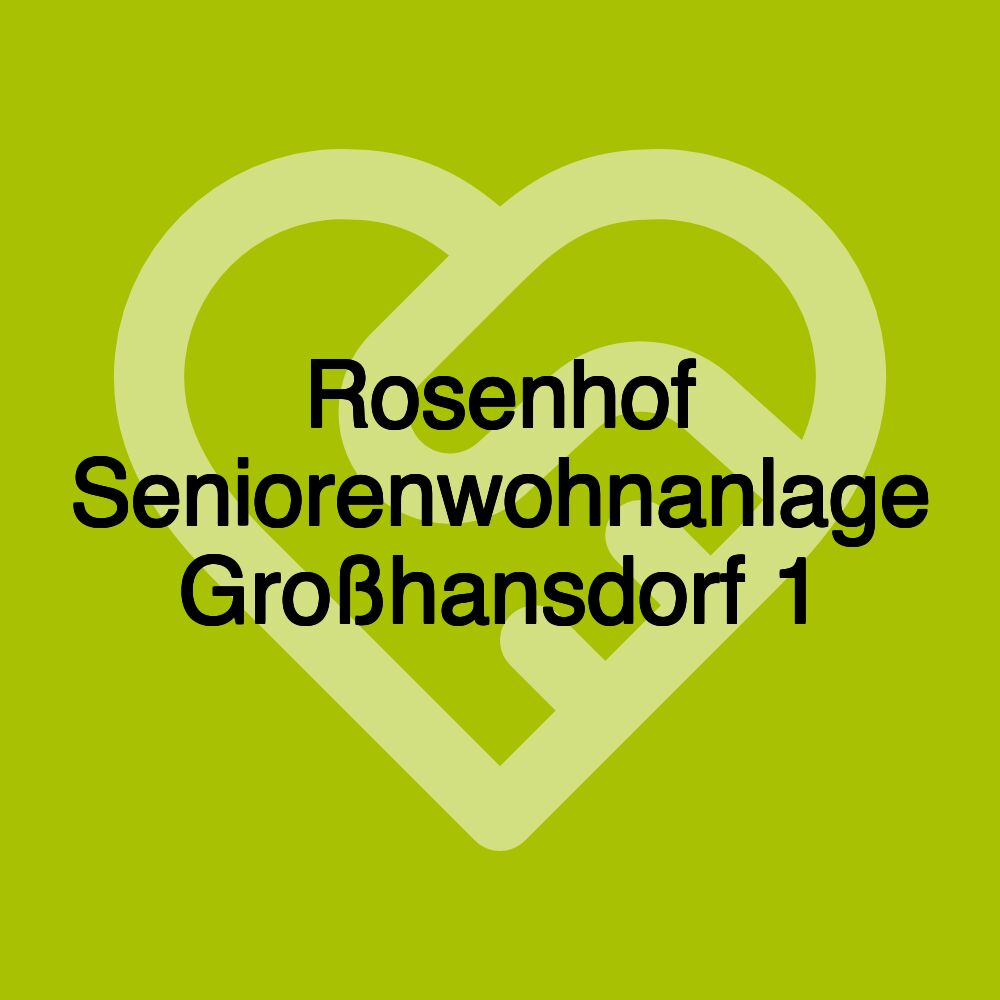 Rosenhof Seniorenwohnanlage Großhansdorf 1