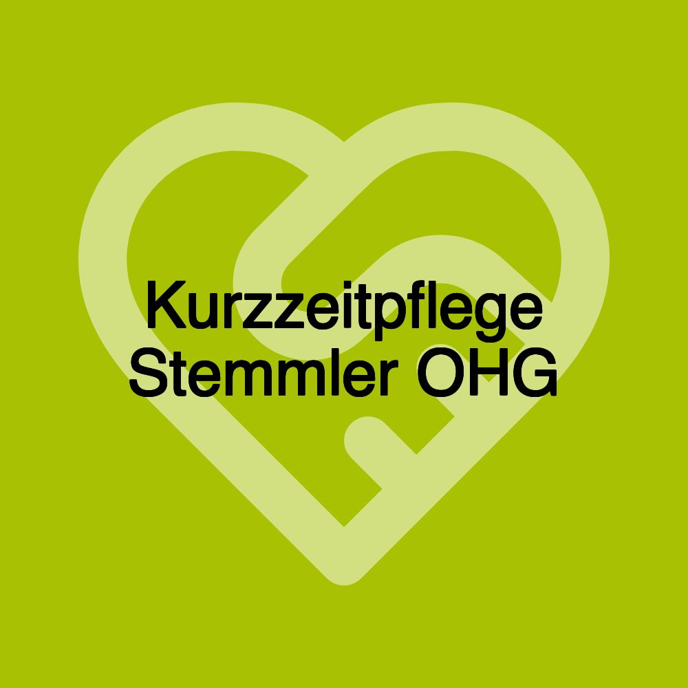 Kurzzeitpflege Stemmler OHG