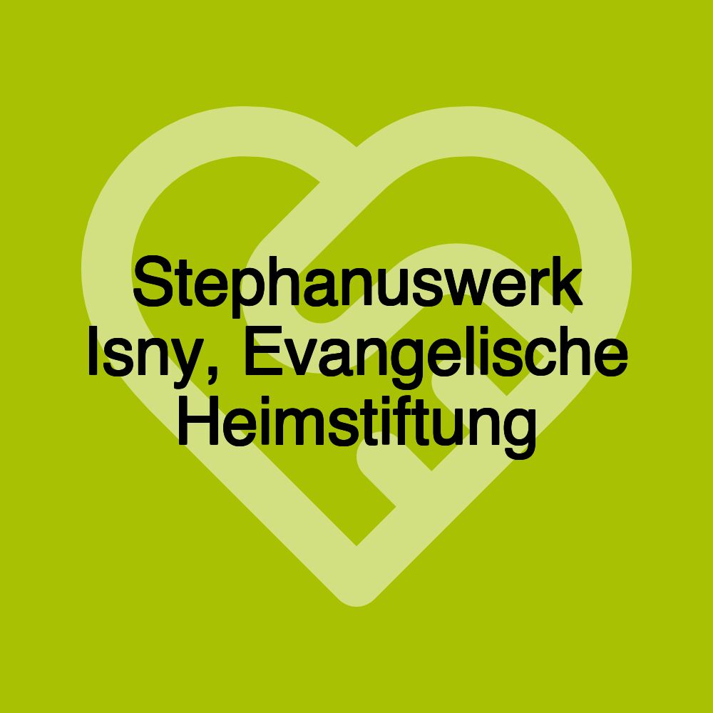 Stephanuswerk Isny, Evangelische Heimstiftung