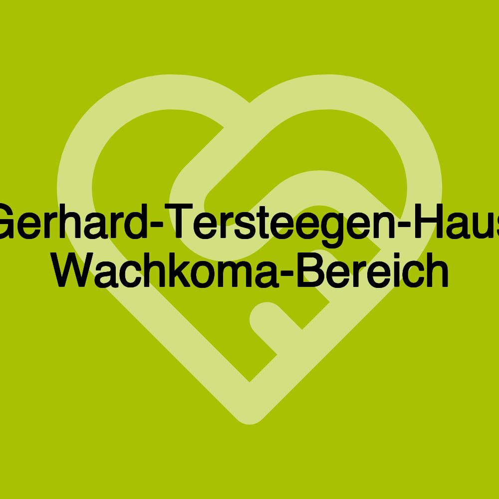 Gerhard-Tersteegen-Haus Wachkoma-Bereich