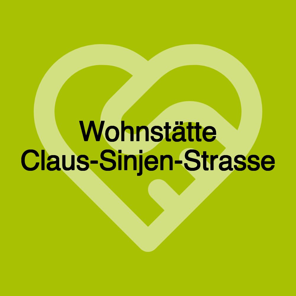 Wohnstätte Claus-Sinjen-Strasse