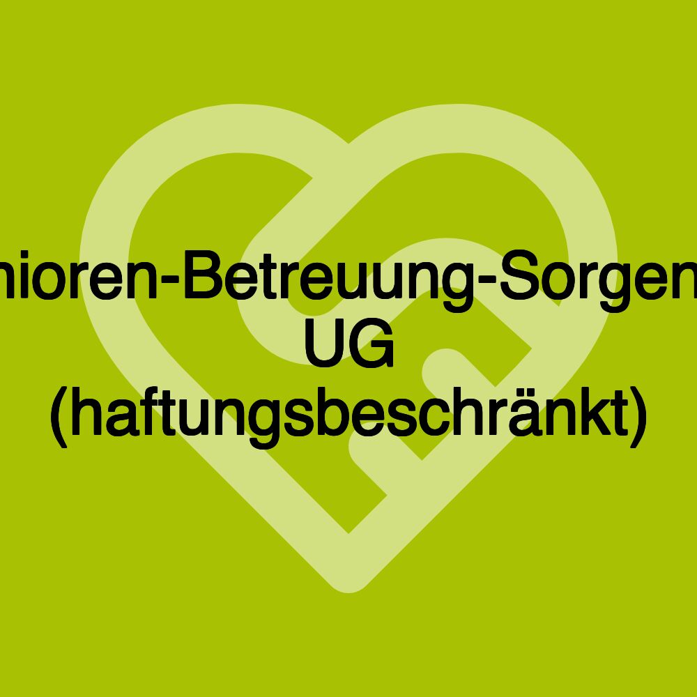 Senioren-Betreuung-Sorgenfrei UG (haftungsbeschränkt)