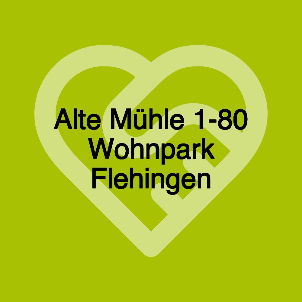 Alte Mühle 1-80 Wohnpark Flehingen