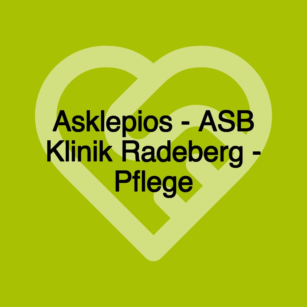 Asklepios - ASB Klinik Radeberg - Pflege