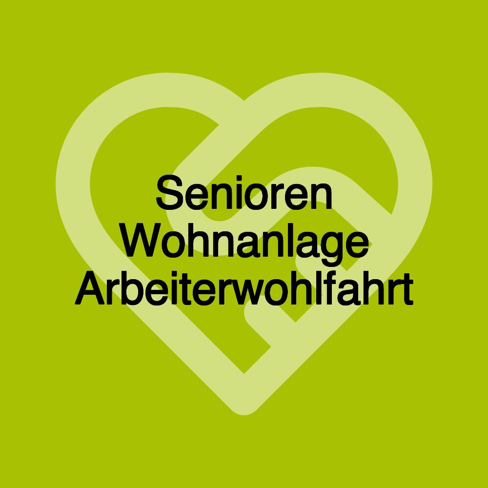 Senioren Wohnanlage Arbeiterwohlfahrt