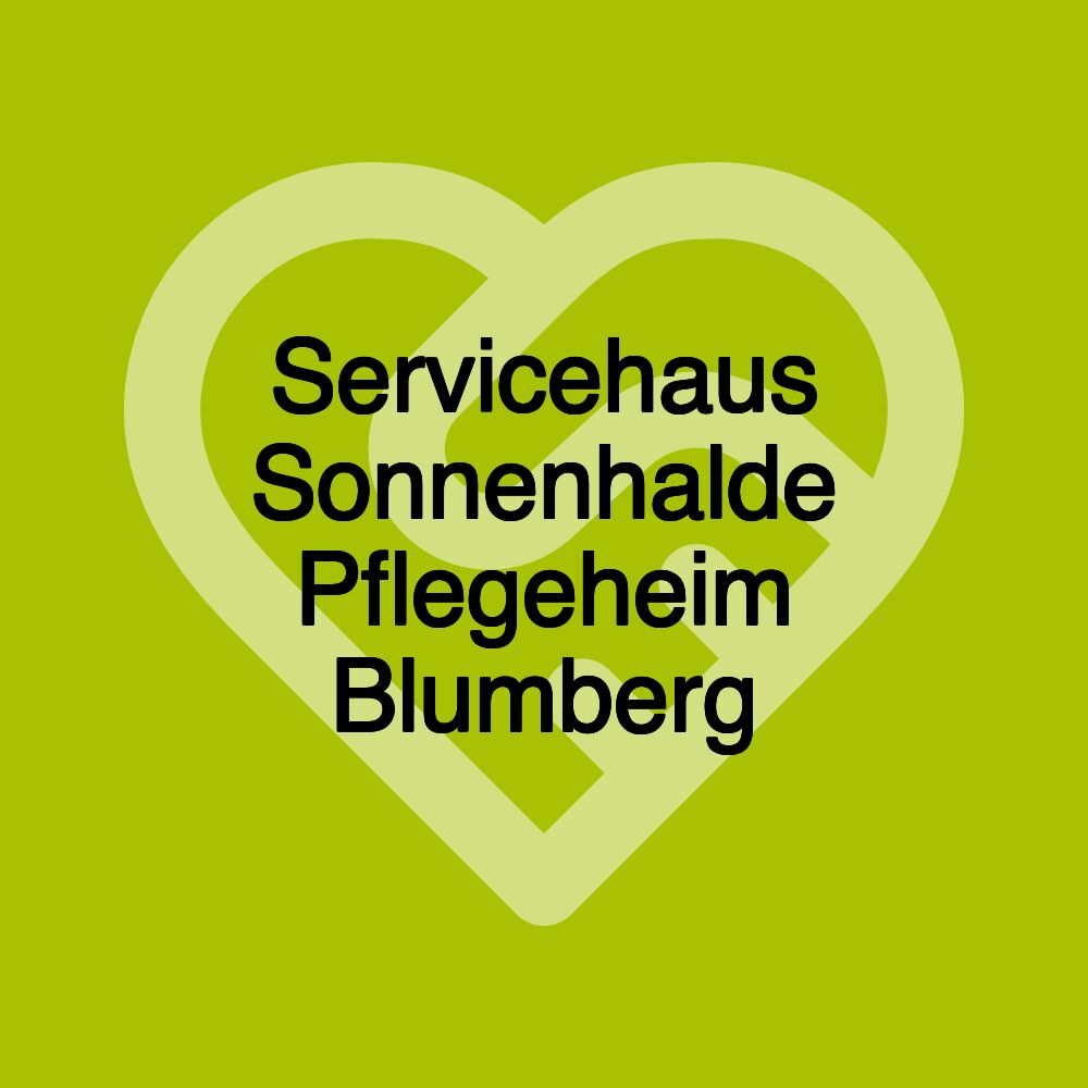 Servicehaus Sonnenhalde Pflegeheim Blumberg