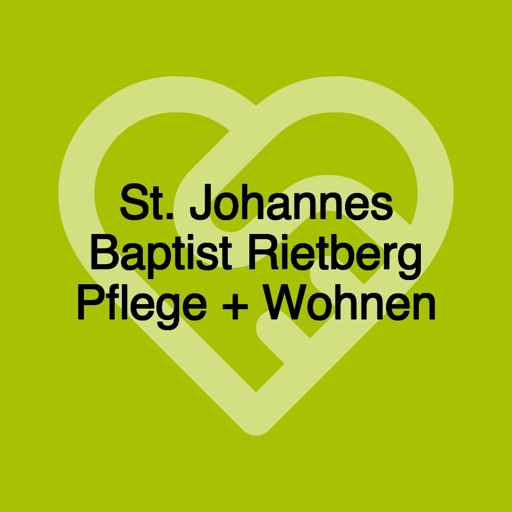 St. Johannes Baptist Rietberg Pflege + Wohnen