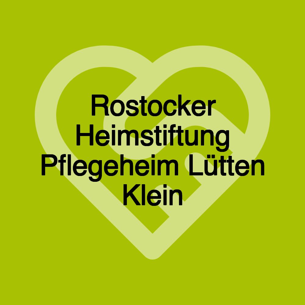 Rostocker Heimstiftung Pflegeheim Lütten Klein