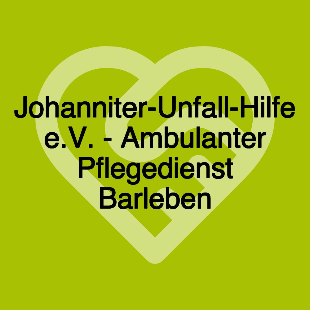 Johanniter-Unfall-Hilfe e.V. - Ambulanter Pflegedienst Barleben