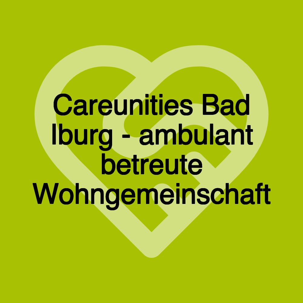 Careunities Bad Iburg - ambulant betreute Wohngemeinschaft