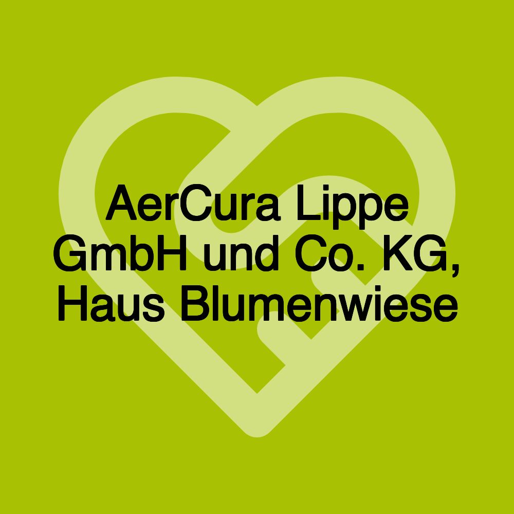 AerCura Lippe GmbH und Co. KG, Haus Blumenwiese