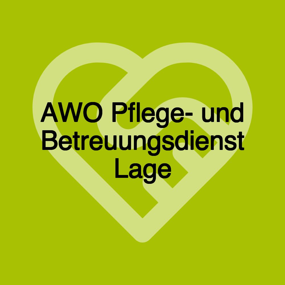 AWO Pflege- und Betreuungsdienst Lage