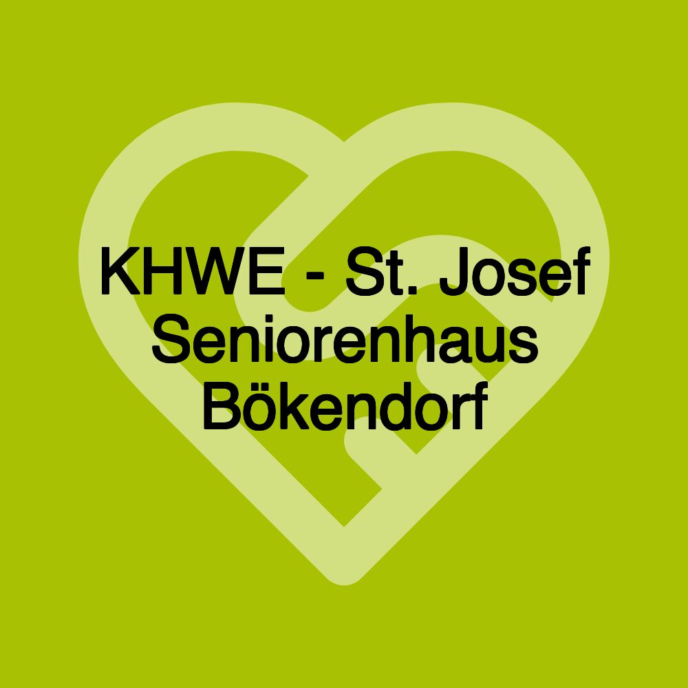 KHWE - St. Josef Seniorenhaus Bökendorf