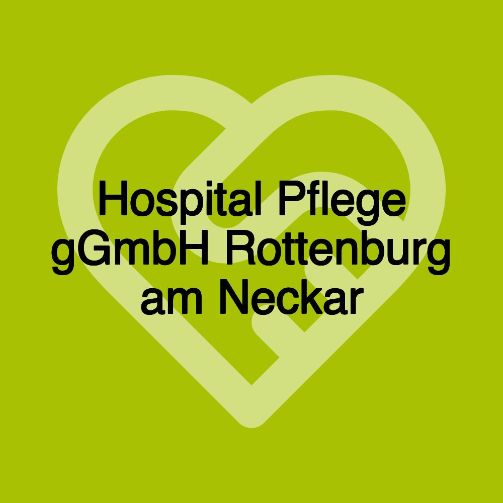 Hospital Pflege gGmbH Rottenburg am Neckar