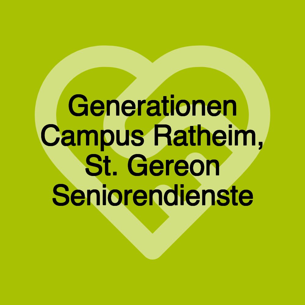 Generationen Campus Ratheim, St. Gereon Seniorendienste