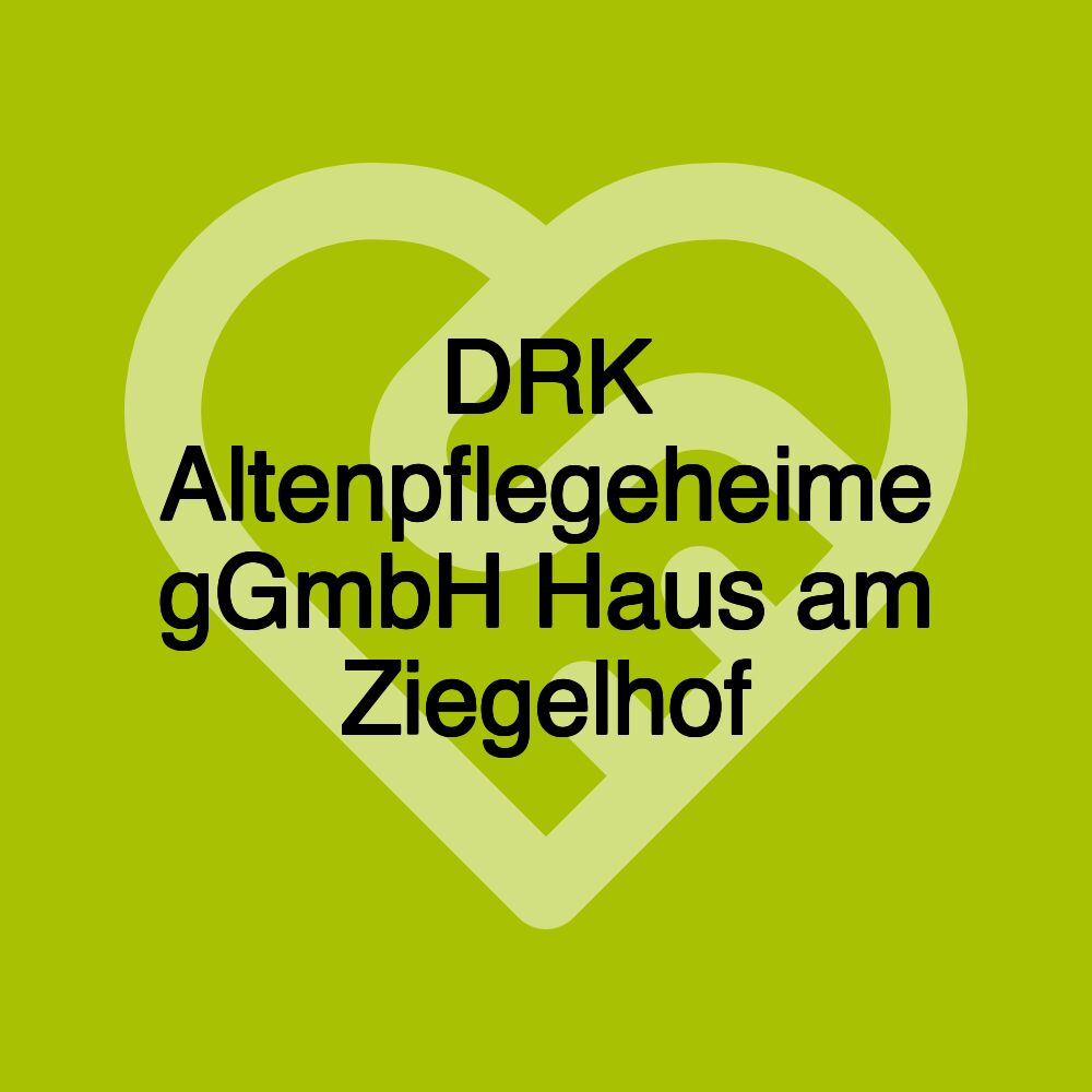 DRK Altenpflegeheime gGmbH Haus am Ziegelhof