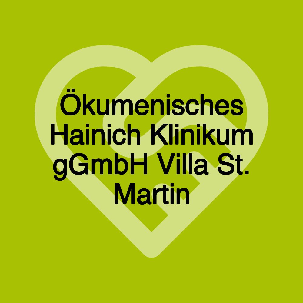 Ökumenisches Hainich Klinikum gGmbH Villa St. Martin