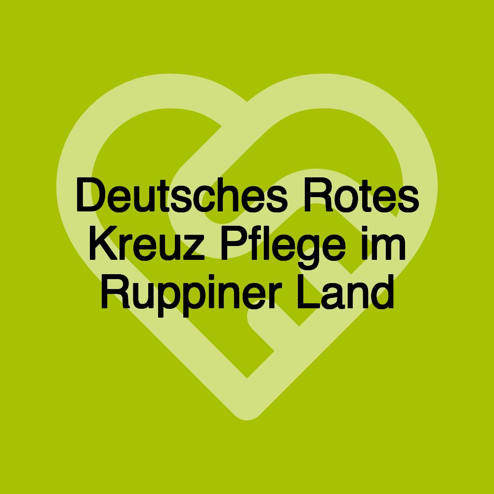 Deutsches Rotes Kreuz Pflege im Ruppiner Land