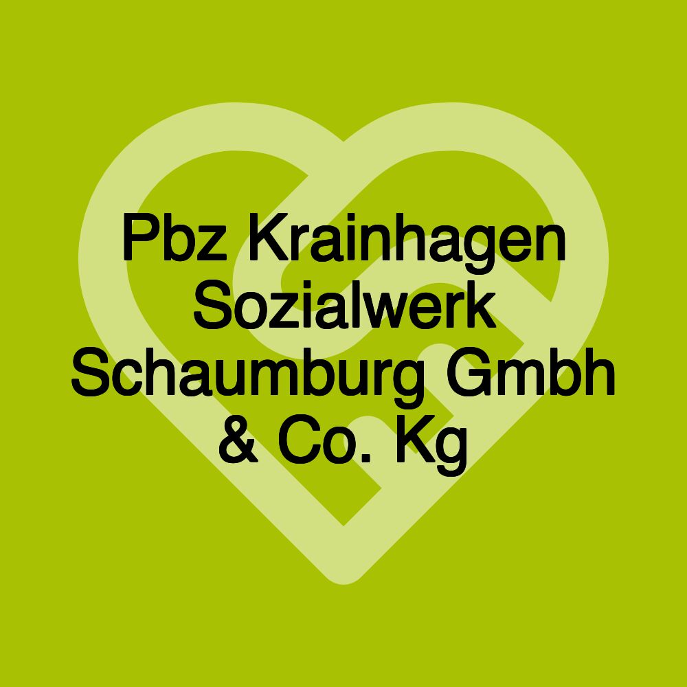 Pbz Krainhagen Sozialwerk Schaumburg Gmbh & Co. Kg