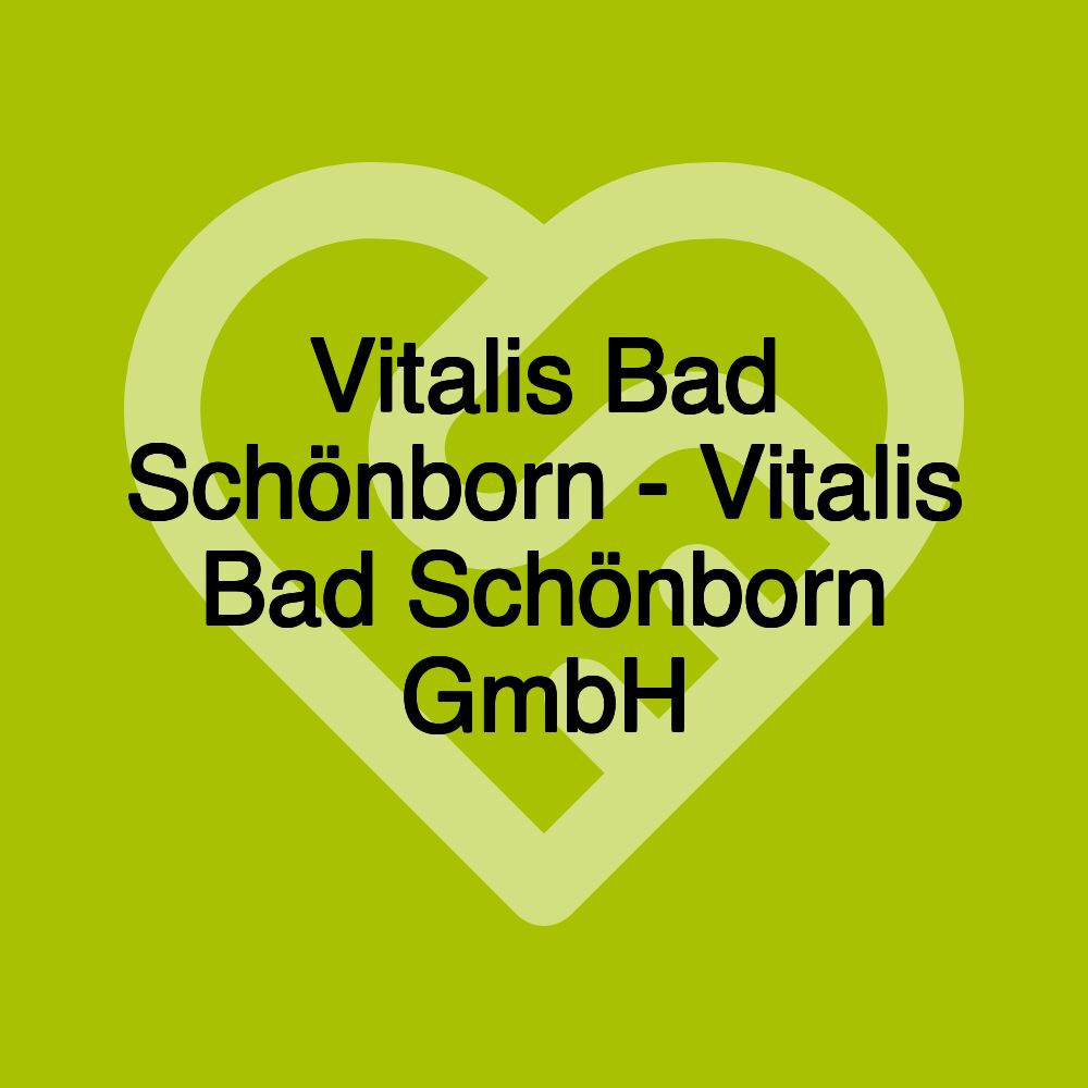 Vitalis Bad Schönborn - Vitalis Bad Schönborn GmbH