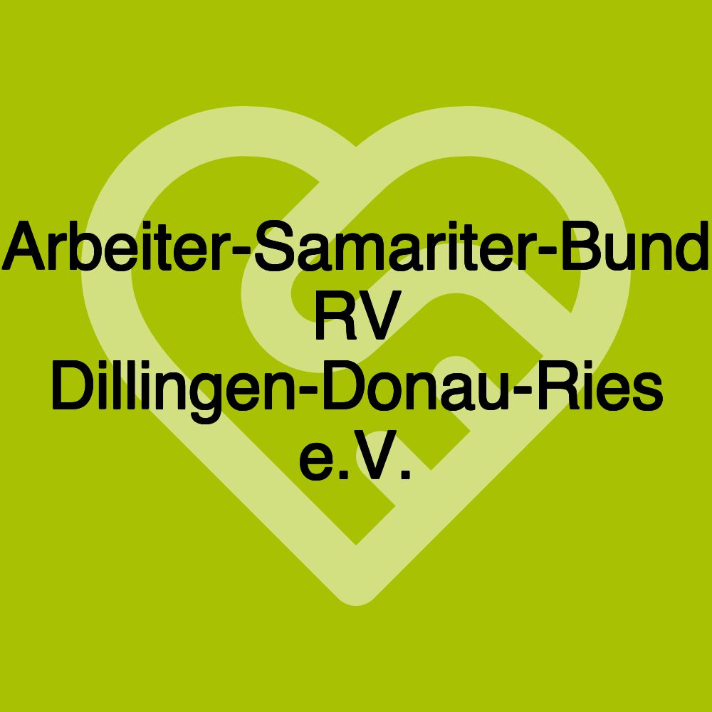 Arbeiter-Samariter-Bund RV Dillingen-Donau-Ries e.V.