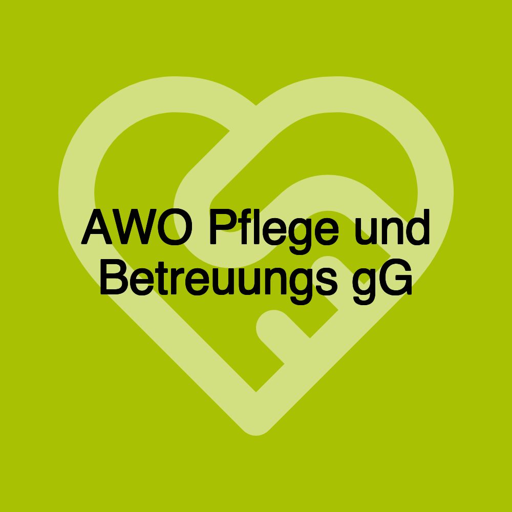 AWO Pflege und Betreuungs gG