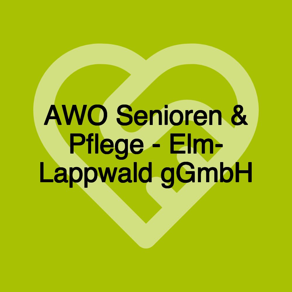 AWO Senioren & Pflege - Elm- Lappwald gGmbH