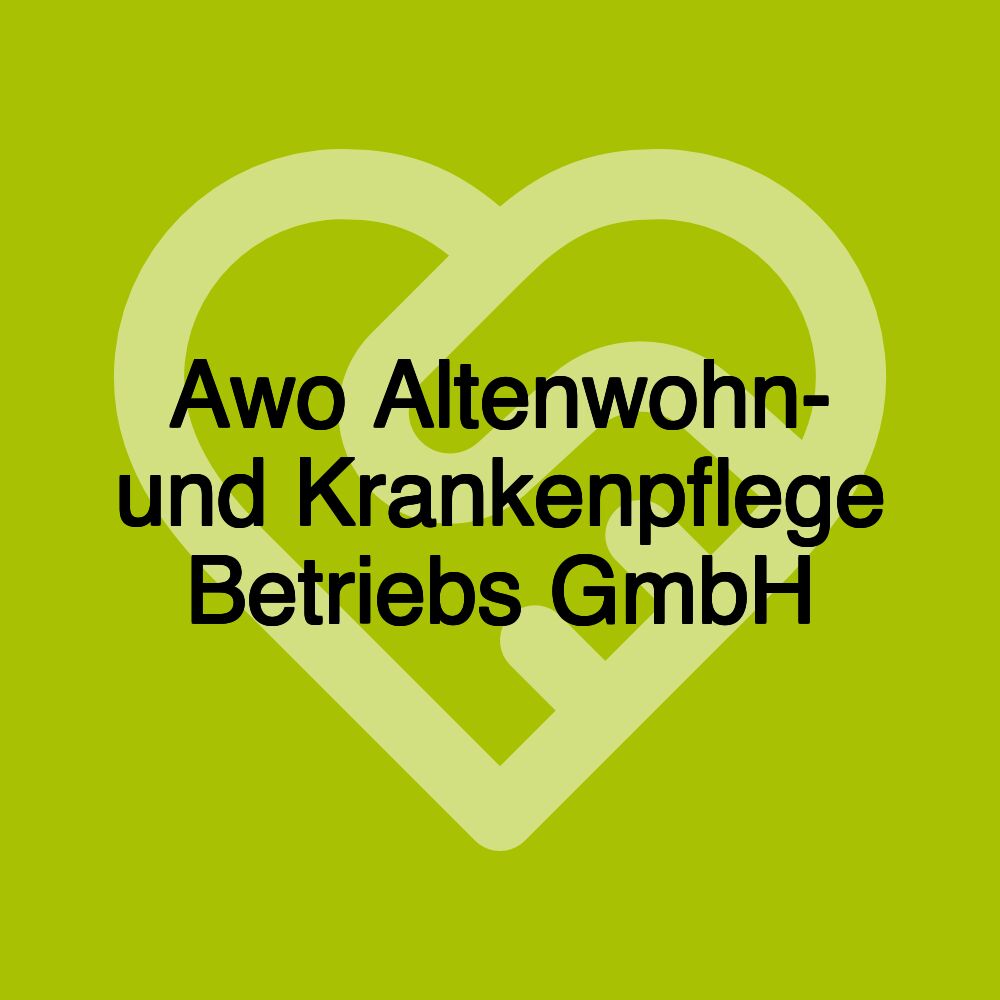 Awo Altenwohn- und Krankenpflege Betriebs GmbH