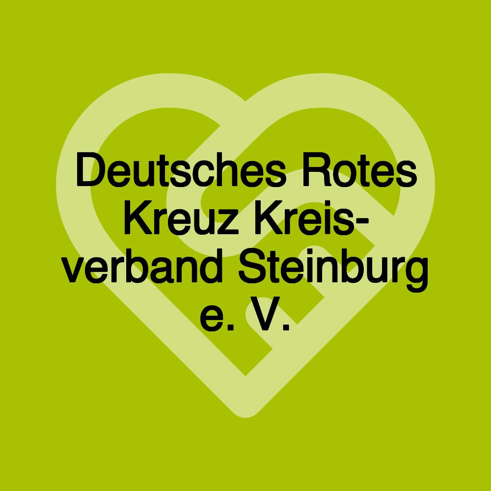 Deutsches Rotes Kreuz Kreis- verband Steinburg e. V.