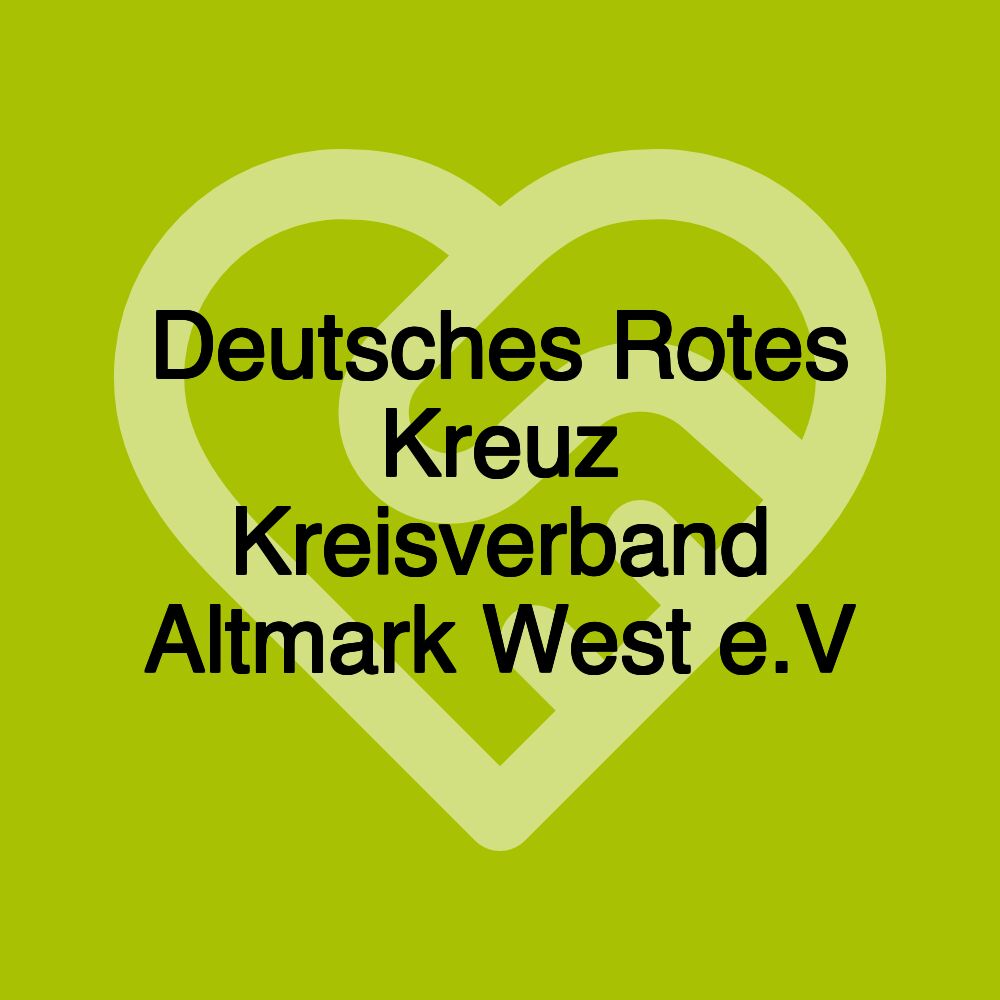 Deutsches Rotes Kreuz Kreisverband Altmark West e.V