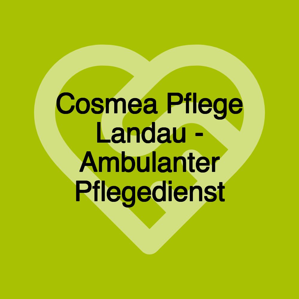 Cosmea Pflege Landau - Ambulanter Pflegedienst