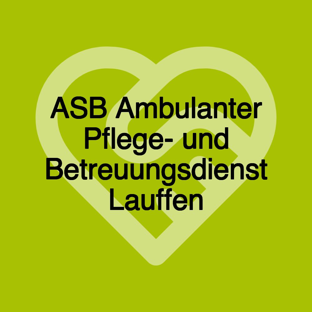 ASB Ambulanter Pflege- und Betreuungsdienst Lauffen