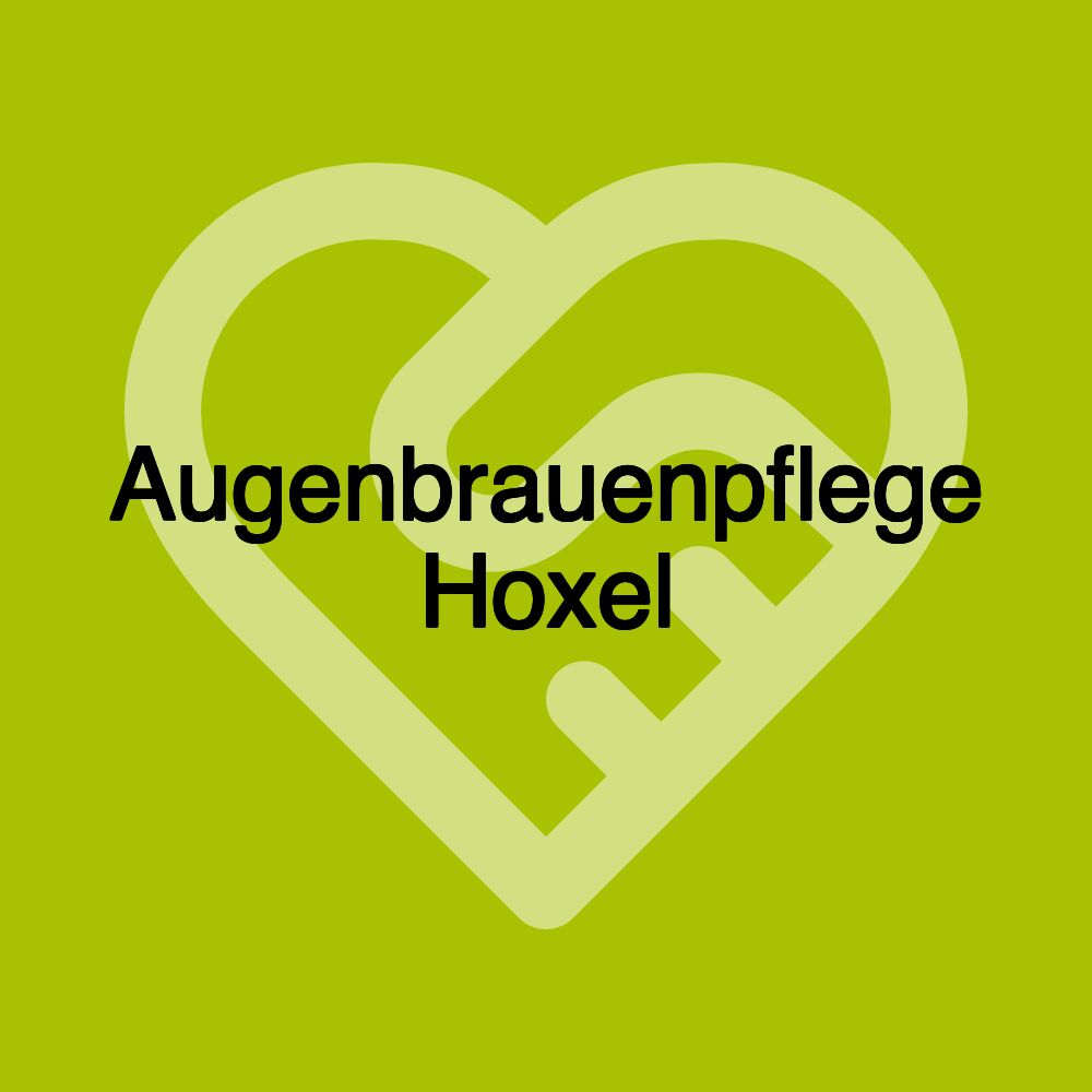 Augenbrauenpflege Hoxel