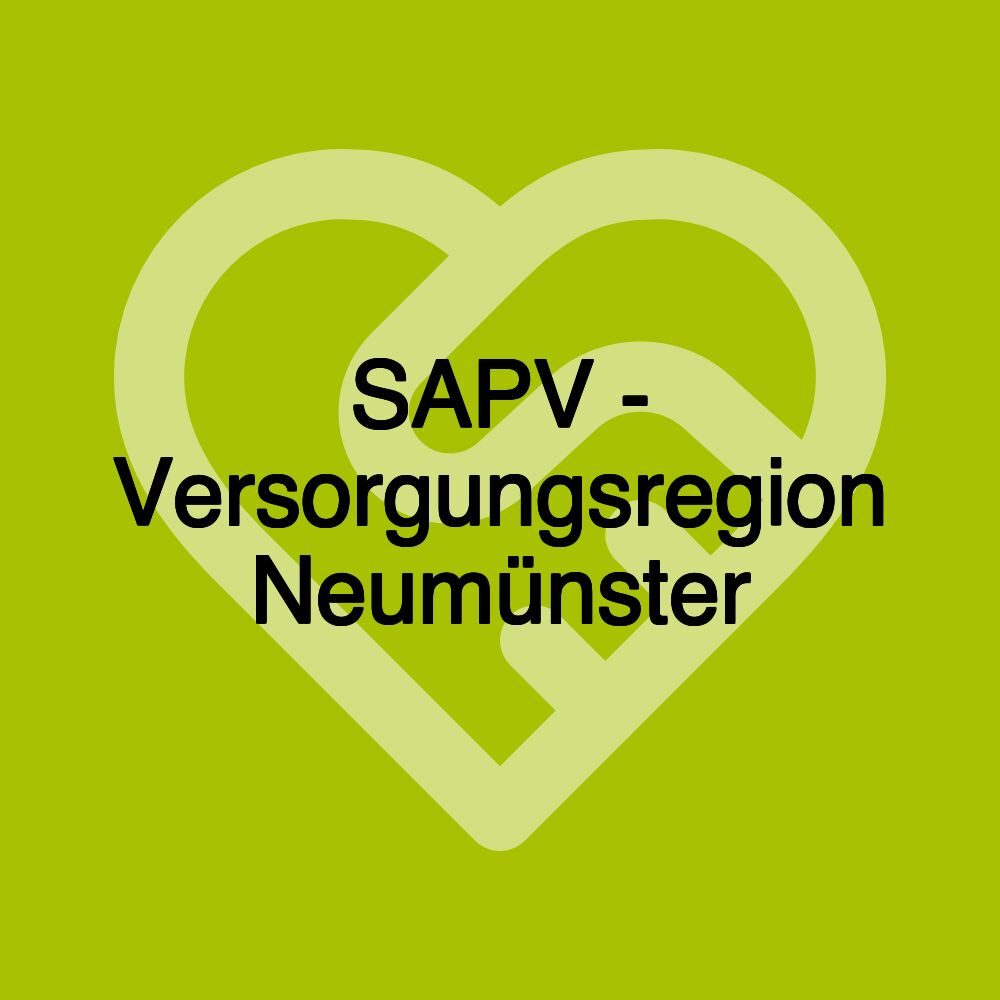 SAPV - Versorgungsregion Neumünster