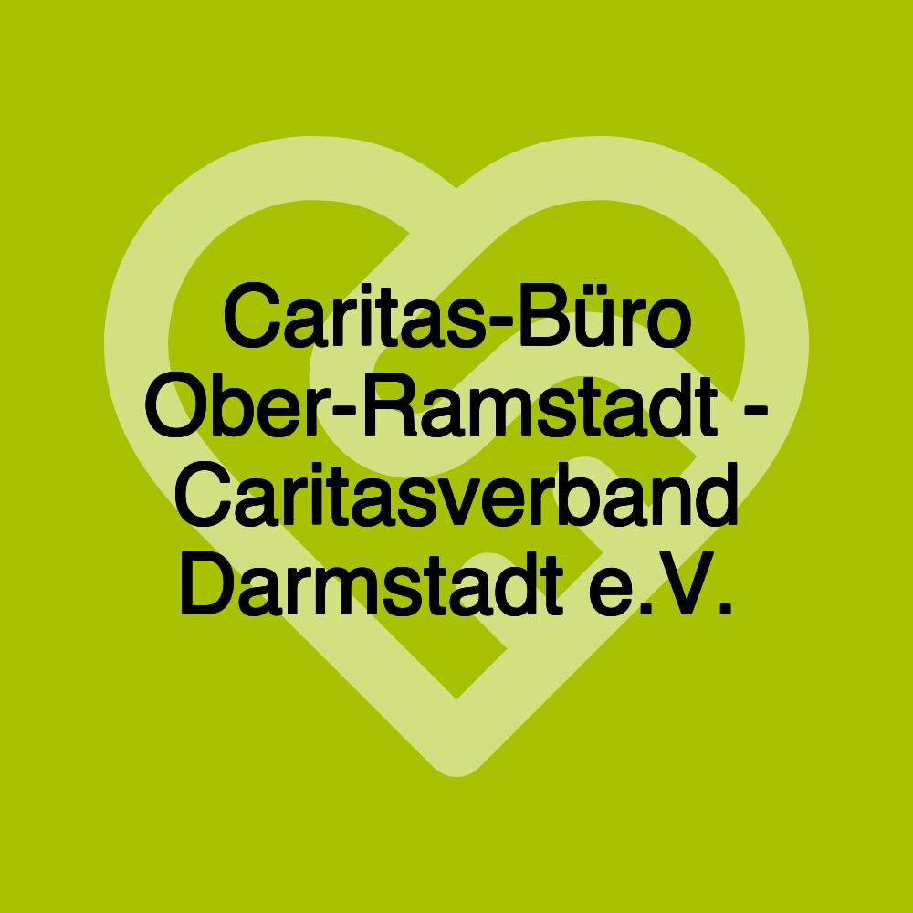 Caritas-Büro Ober-Ramstadt - Caritasverband Darmstadt e.V.