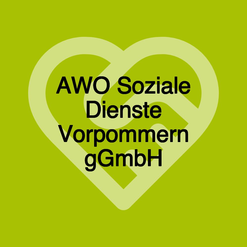 AWO Soziale Dienste Vorpommern gGmbH