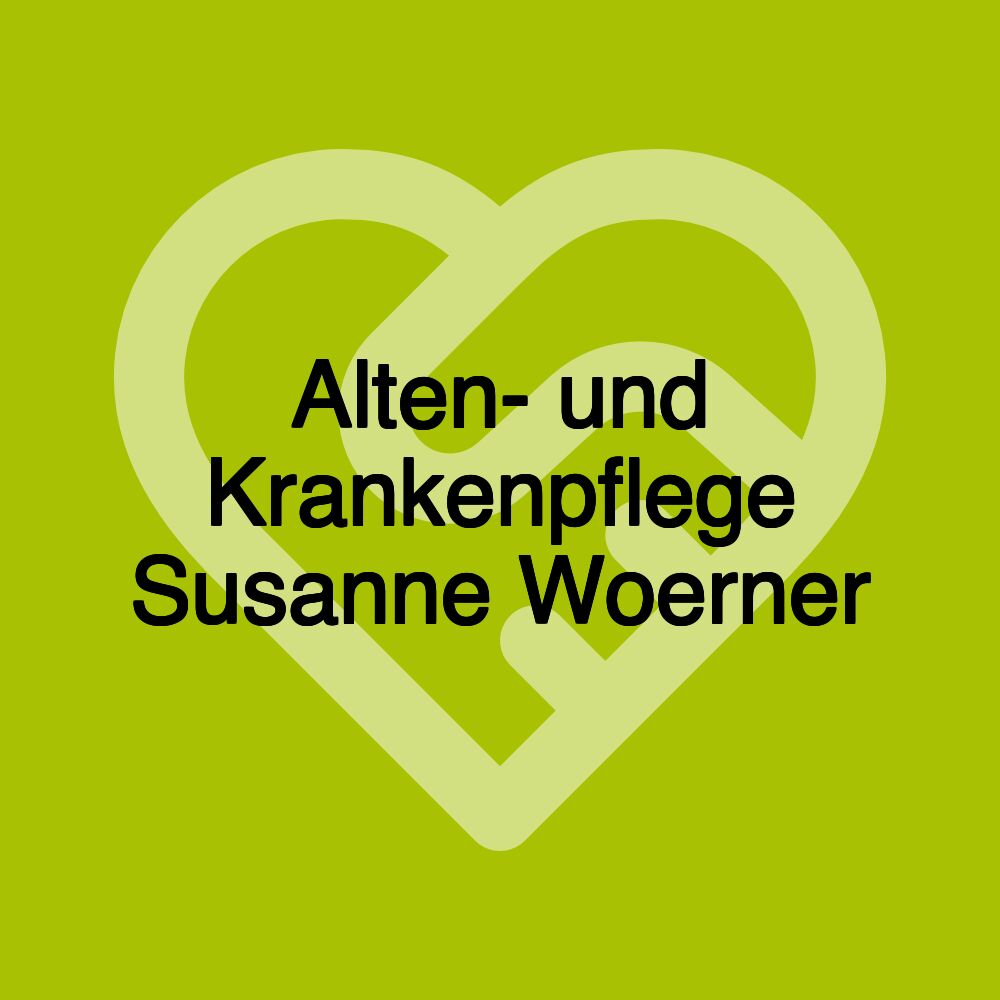 Alten- und Krankenpflege Susanne Woerner