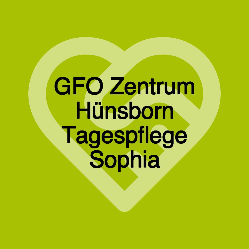 GFO Zentrum Hünsborn Tagespflege Sophia