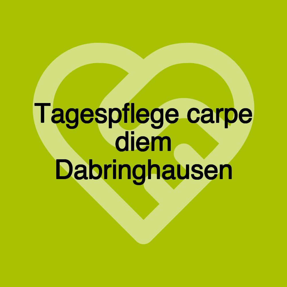 Tagespflege carpe diem Dabringhausen