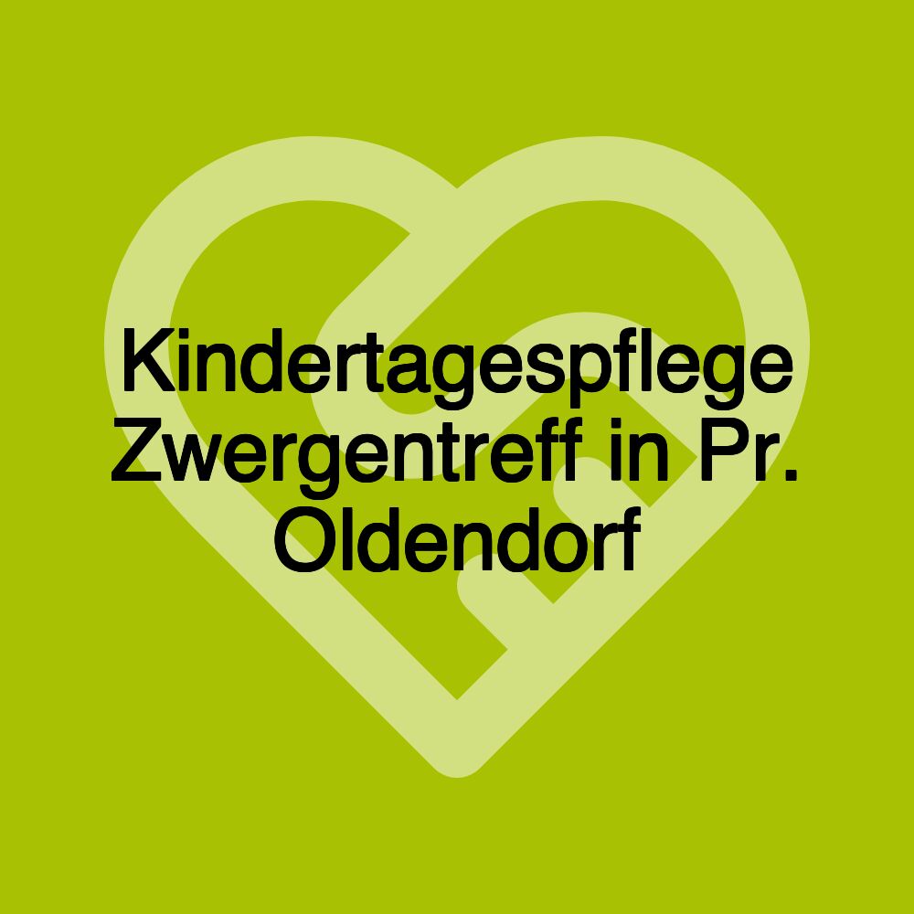 Kindertagespflege Zwergentreff in Pr. Oldendorf